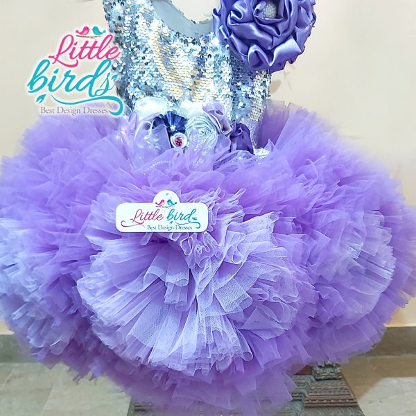Ruffle Flora Embroidered Flower Gown - Image 2