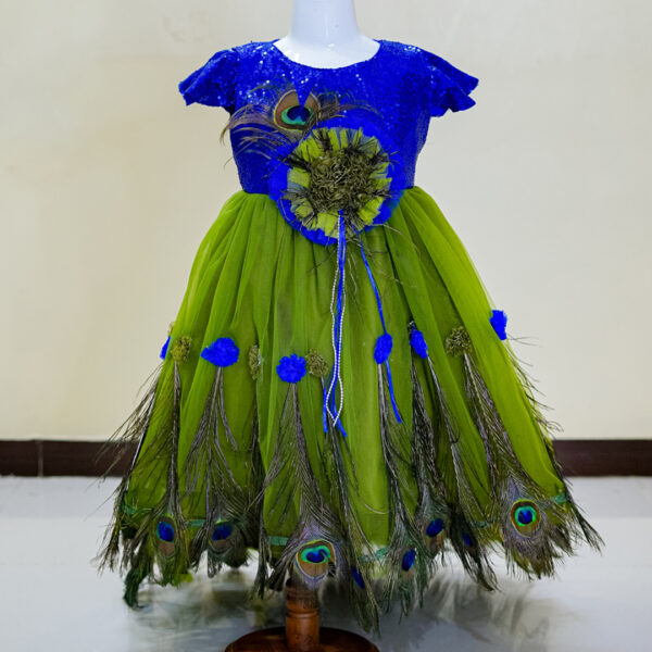 Majestic Peacock Dress – Royal Elegance Collection
