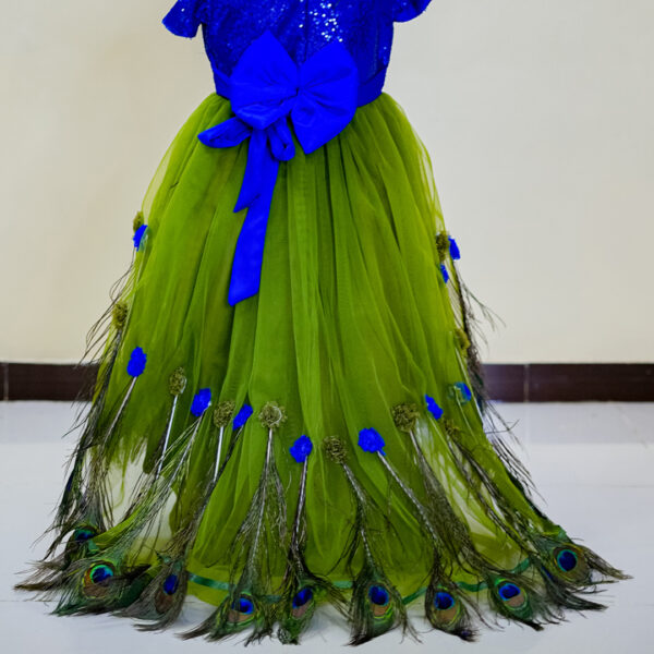 Majestic Peacock Dress – Royal Elegance Collection - Image 4