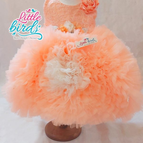 Ruffle Flora Embroidered Flower Gown - Image 8