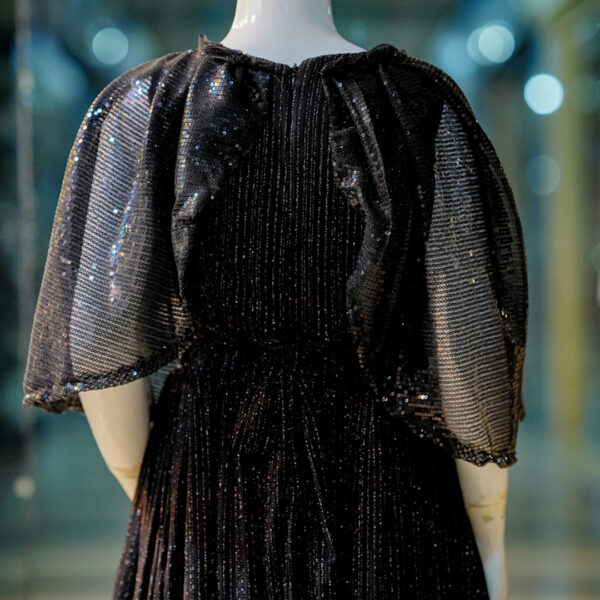 Midnight Elegant Maxi Dresses Black | Littlebrids | UK