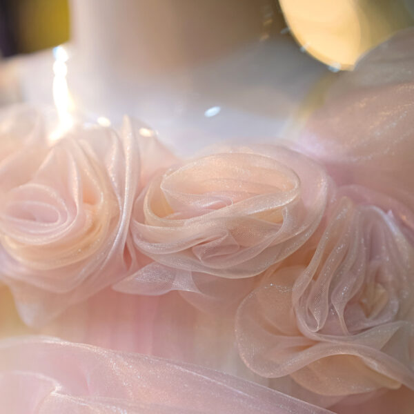 Pastel Whirlwind Ruffle Ball Gown - Image 7
