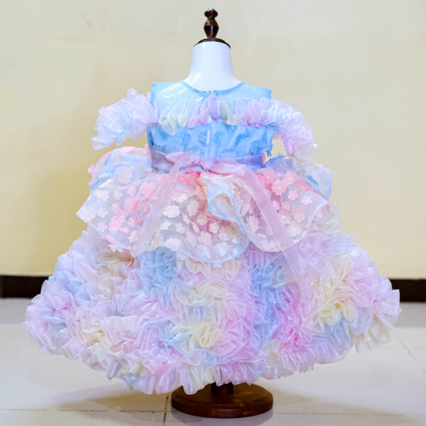 Twilight Bloom Multi-Layer Party Dress - Image 4