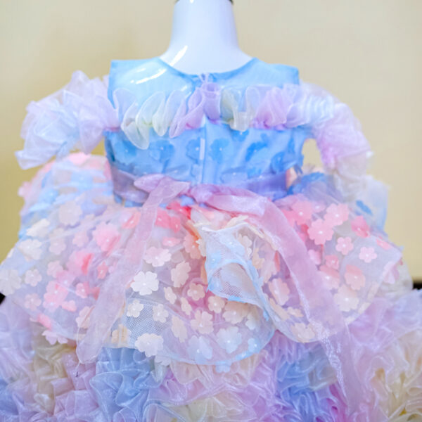 Twilight Bloom Multi-Layer Party Dress - Image 2
