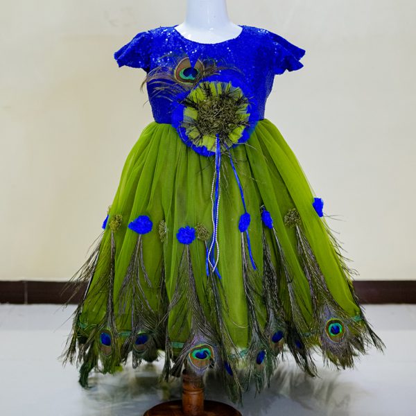 Majestic Peacock Dress – Royal Elegance Collection